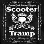 Official Cycle Source Magazine CSM1008 Men’s Scooter Tramp Black T-Shirt - Image 3