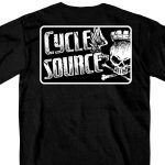 Hot Leathers CSM1015 Official Cycle Source Logo Black T-Shirt - Image 2