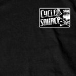 Hot Leathers CSM1015 Official Cycle Source Logo Black T-Shirt - Image 3