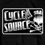 Hot Leathers CSM1015 Official Cycle Source Logo Black T-Shirt - Image 4