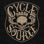 Official Cycle Source Magazine CSM4011 Men’s Knucklehead Black Hoodie Sweatshirt - Image 2