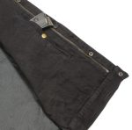 Club Vest CV3004LT Men’s Black Collarless Denim Vest with Concealed Snaps and Hidden Zipper - Image 5