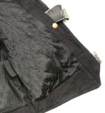 Club Vest CVL4000 Women’s Black Denim Motorcycle V-Neck Vest with Conceal & Carry Pockets - Image 3