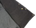 Club Vest CVM1360 Men’s Classic Side Lace Black Denim Motorcycle Vest with Snap Buttons - Image 5