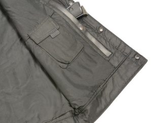 Club Vest CVM2036 Men’s Leather Black Open Collar Vest with Snap Buttons - Image 4