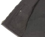 Club Vest CVM3038 Men’s Black Denim Collarless Motorcycle Club Style Vest with Leather Trim - Image 6