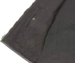 Club Vest CVM3039 Men’s Black Denim Motorcycle Rider Vest with Leather Trim and Side Laces - Image 6