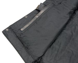 Club Vest CVM3712 Men’s Black Side Lace Leather Vest with Seamless Back Design - Image 6