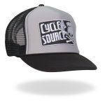 Hot Leathers CYA1006 Official Cycle Source Logo Snapback Trucker Hat - Image 5