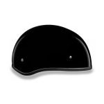 Close Out Daytona Helmets D1-ANS ‘Skull Cap’ HI-Gloss Black Half Face Helmet without Visor - Image 4