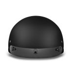 Close Out Daytona Helmets D1-B ‘Skull Cap’ Dull Black Half Face Helmet with Visor - Image 5