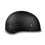 Daytona Helmets D1-BNS ‘Skull Cap’ Dull Black Half Face Helmet without Visor - Image 4