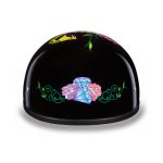 Close Out Daytona Helmets D6-DS ‘Skull Cap’ Diamond Skull Half Face Helmet - Image 5