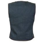 Milwaukee Leather DM1246 Women’s Blue Denim Vest with V-Neck Collar - Image 5