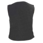 Milwaukee Leather DM1246 Women’s Black ‘V-Neck Collar’ Denim Vest - Image 4