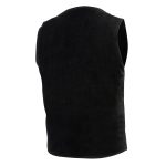 Milwaukee Leather DM1310 Men’s Black Classic Denim Western Style Cowboy Biker Vest w/ Snap Button Closure - Image 6