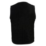 Milwaukee Leather DM1310 Men’s Black Classic Denim Western Style Cowboy Biker Vest w/ Snap Button Closure - Image 7