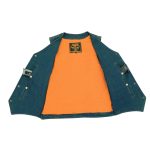Milwaukee Leather DM1310 Men’s Classic Blue Denim Western Style Cowboy Biker Vest w/ Snap Button Closure - Image 4