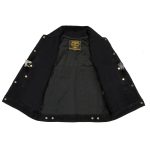 Milwaukee Leather DM1331 Men’s Black Denim Motorcycle Biker Riders Vest w/ Shirt Style Collar - Image 9