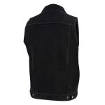 Milwaukee Leather DM1331 Men’s Black Denim Motorcycle Biker Riders Vest w/ Shirt Style Collar - Image 11