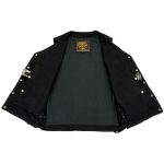 Milwaukee Leather DM1360 Men’s Classic Black Denim Motorcycle Biker Riders Vest w/ Adjustable Side Laces - Image 6
