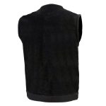 Biker’s Edge DM1937 Men’s Black Snap Front Denim Club Style Motorcycle Biker Rider Vest - Image 5