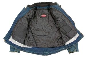 Bikers Edge DM1991 Men’s Blue ‘Armored and Vented’ Denim Racing Jacket - Image 3