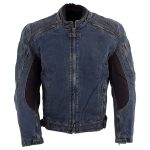 Bikers Edge DM1991 Men’s Blue ‘Armored and Vented’ Denim Racing Jacket - Image 4