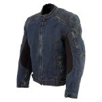 Bikers Edge DM1991 Men’s Blue ‘Armored and Vented’ Denim Racing Jacket - Image 5