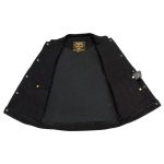Milwaukee Leather DM2238 Men’s Classic Black Denim Club Style Vest with Snap Button Closure - Image 4