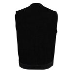 Milwaukee Leather DM2238 Men’s Classic Black Denim Club Style Vest with Snap Button Closure - Image 2