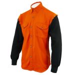 NexGen DM3333 Men’s Orange with Black Long Sleeve Button Down Shirt - Image 3