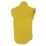 Milwaukee Leather DM4008 Men’s Yellow Lightweight Denim Shirt with with Frayed Cut Off Sleeveless Look - Image 6