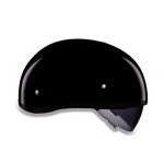Close Out Daytona Helmets DS8-A ‘Skull Cap’ Gloss Black Half Face Helmet with Inner Shield - Image 7
