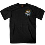 Hot Leathers EDM1184 Men’s 2023 Daytona Beach Bike Week Eagle Bike Black T-Shirt - Image 2