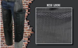 Event Leather EL1101 Men’s Black Leather Classic Chaps with Jean Pockets - Image 6