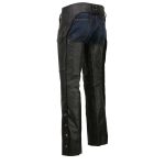 Event Biker EL1117BO Black Real Premium Leather Motorcycle Chaps for Men – Premium Leather Riding Chaps - Image 7