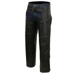 Event Biker EL1117BO Black Real Premium Leather Motorcycle Chaps for Men – Premium Leather Riding Chaps - Image 9