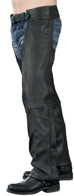 Event Leather EL1125 Men’s Black Braided Leather Jean Style Chaps
