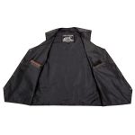 Event Leather EL1310GO Men’s Black Leather Classic Snap Button Biker Vest - Image 6