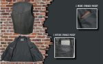 Event Leather EL1310GO Men’s Black Leather Classic Snap Button Biker Vest - Image 4