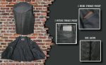 Event Leather EL1315 Men’s Club Style Black Leather Motorcycle Riders Vest w/ Side Lace – Riding Club - Image 4