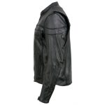 Event Leather EL1408 Men’s Black Sporty Scooter Crossover Motorcycle Leather Jacket – Motorcycle Riding Jackets - Image 12