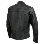 Event Leather EL1408 Men’s Black Sporty Scooter Crossover Motorcycle Leather Jacket – Motorcycle Riding Jackets - Image 13