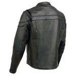 Event Leather EL1408 Men’s Black Sporty Scooter Crossover Motorcycle Leather Jacket – Motorcycle Riding Jackets - Image 10