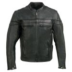 Event Leather EL1408 Men’s Black Sporty Scooter Crossover Motorcycle Leather Jacket – Motorcycle Riding Jackets - Image 14