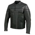 Event Leather EL1408 Men’s Black Sporty Scooter Crossover Motorcycle Leather Jacket – Motorcycle Riding Jackets - Image 11