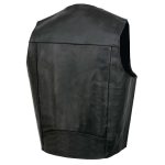 Event Leather EL5310 Men’s Classic Black Leather Vest with Snap Button Closure - Image 11