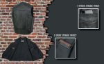 Event Leather EL5310 Men’s Classic Black Leather Vest with Snap Button Closure - Image 4