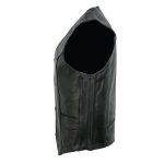 Event Leather EL5310 Men’s Classic Black Leather Vest with Snap Button Closure - Image 8